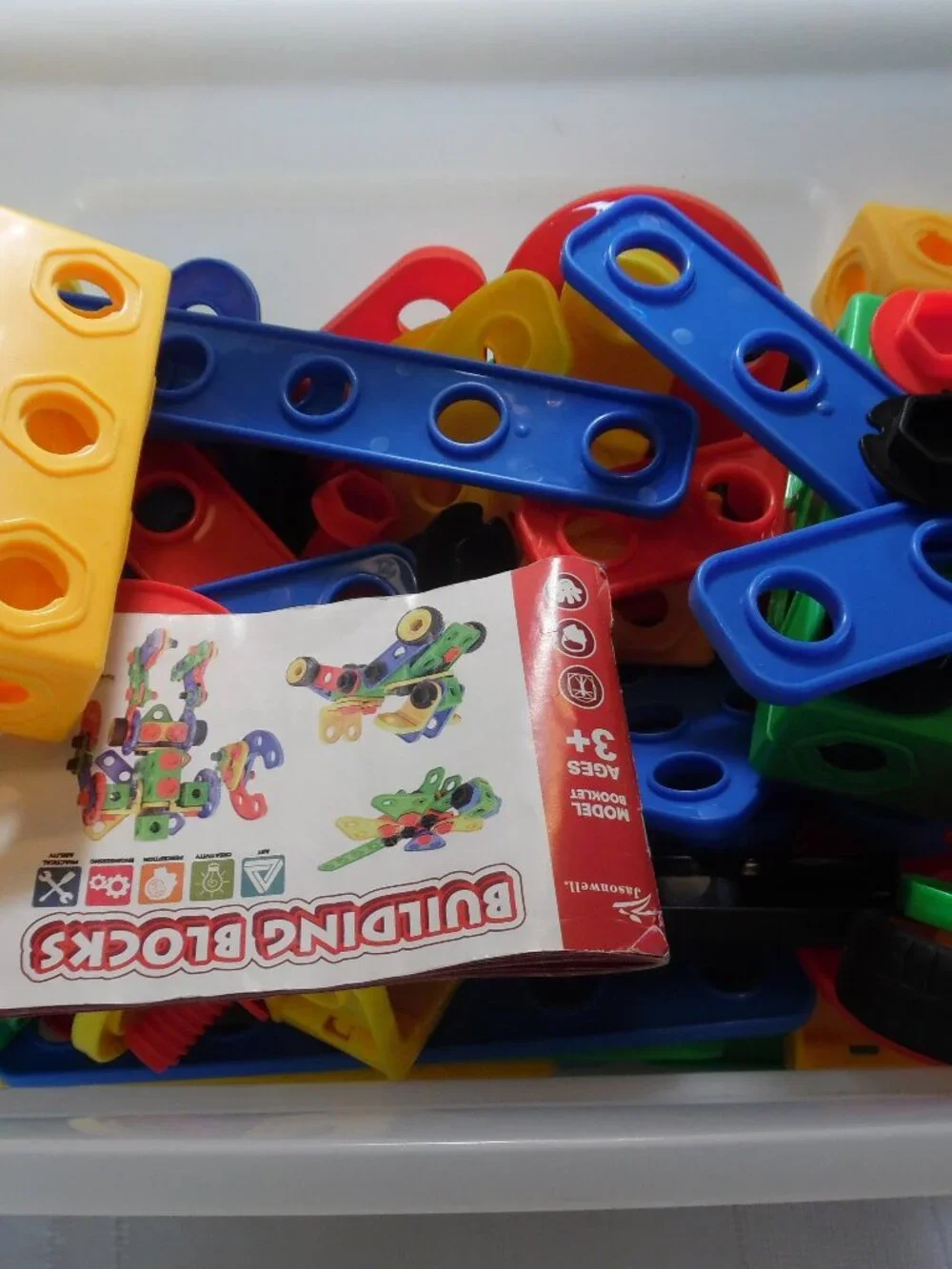Jasonwell Building Blocks STEM Learning Educational Construction Toy 98 Pieces